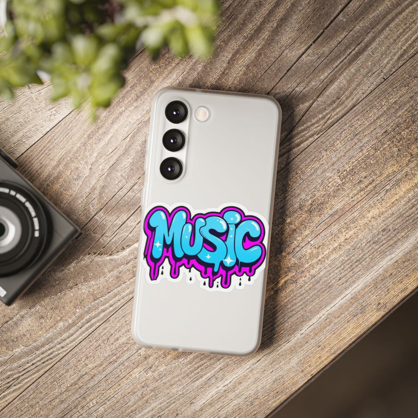 Music Graffiti Phone Case — Trendy Flexible Protective Cover