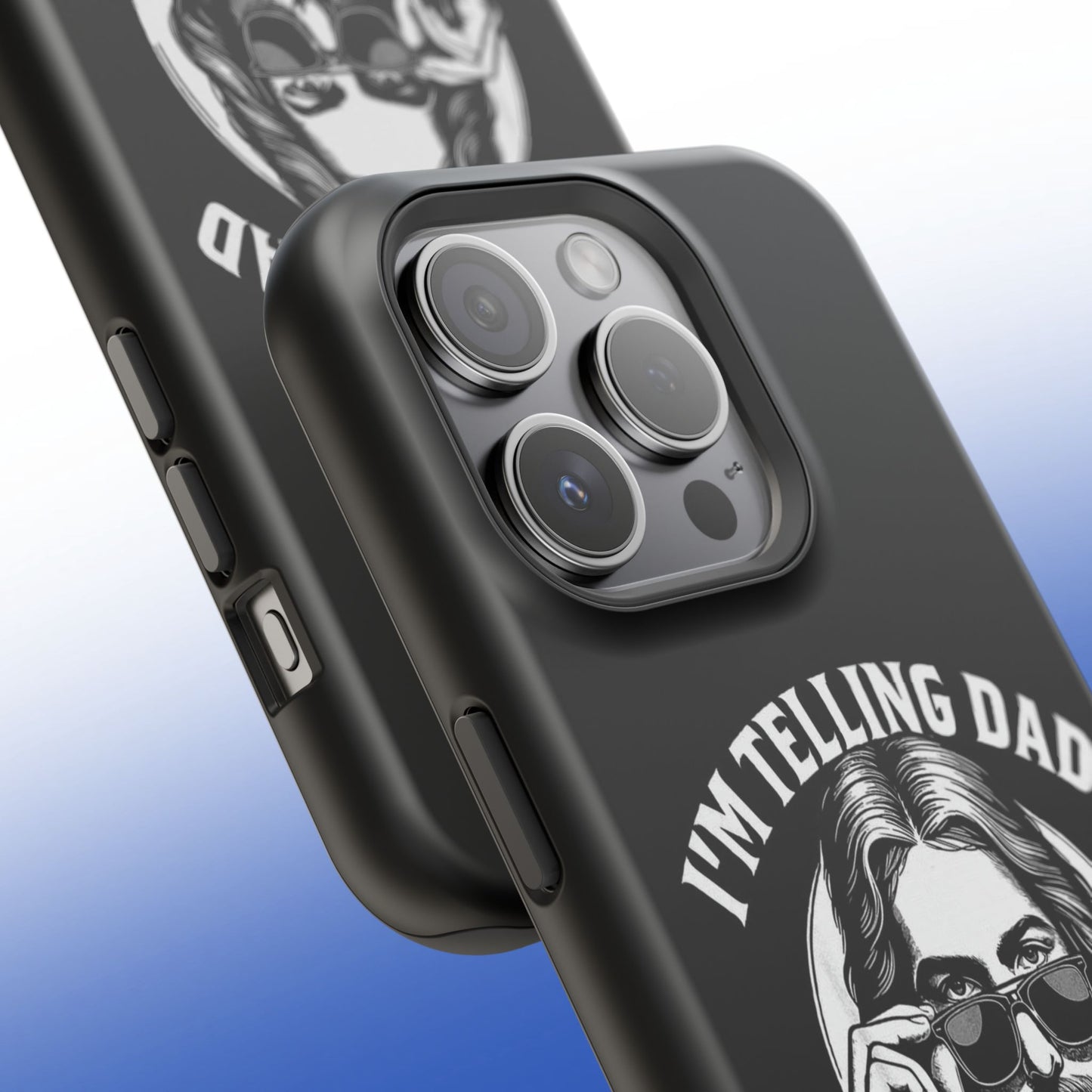 Phone Case — “I’m Telling Dad” Retro Jesus Graphic Impact-Resistant Case