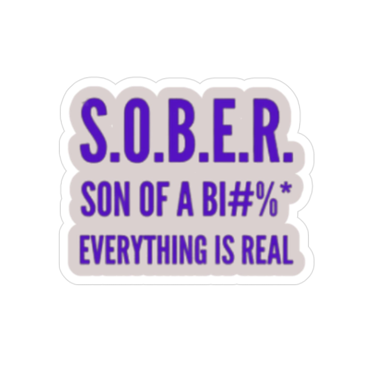 Transparent Outdoor Stickers, Die-Cut, 1pc