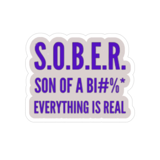 Transparent Outdoor Stickers, Die-Cut, 1pc