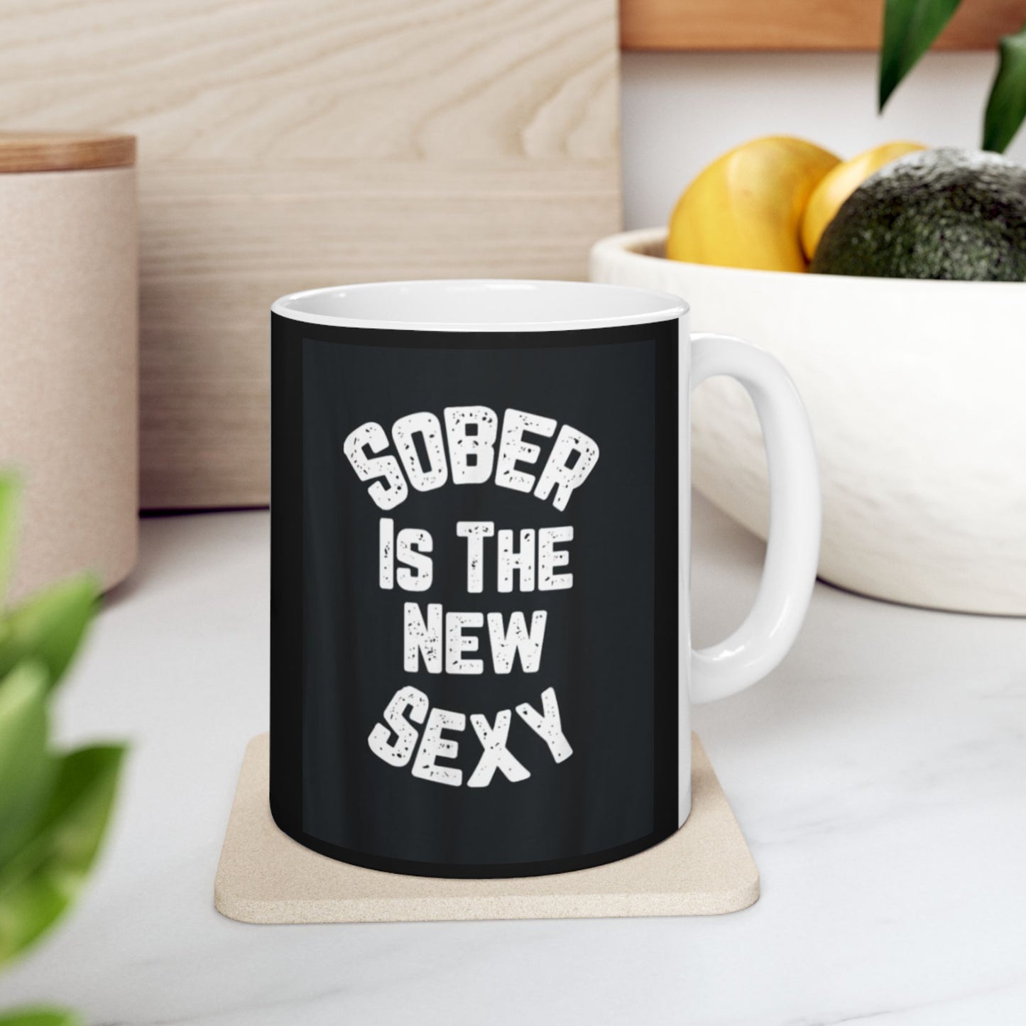 Ceramic Coffee Mug - Perfect for Gifting on Birthdays, Anniversaries, or Any Special Occasion, Humor, Office Decor, Drinkware, Black Design