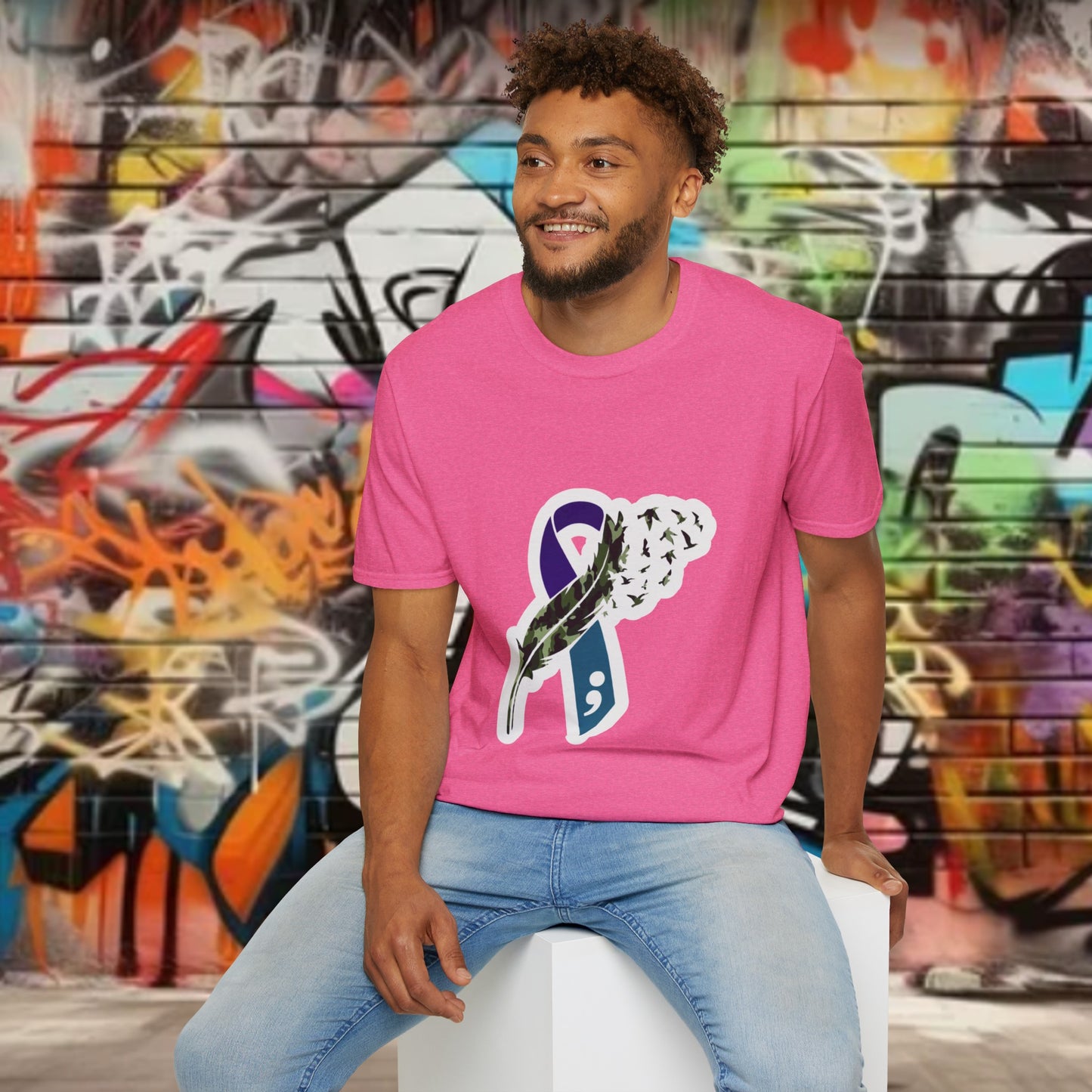 Suicide Awareness Unisex Softstyle T-Shirt (men’s)
