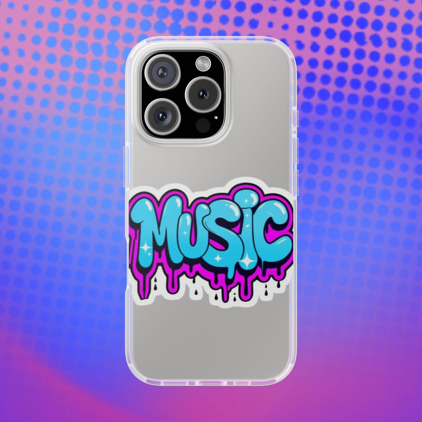 Music Graffiti Phone Case — Trendy Flexible Protective Cover