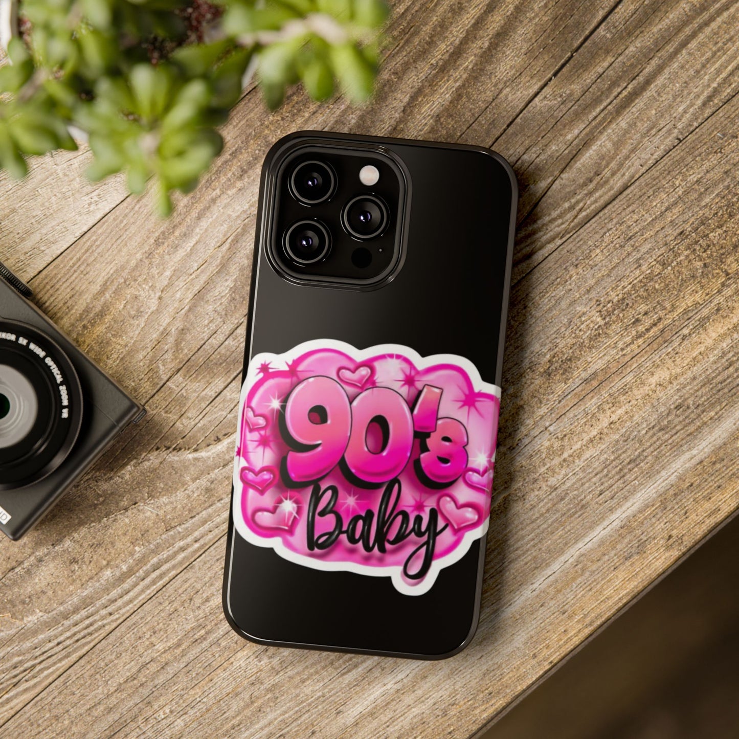 Impact-Resistant Case — "90's Baby" Pink Retro Graphic