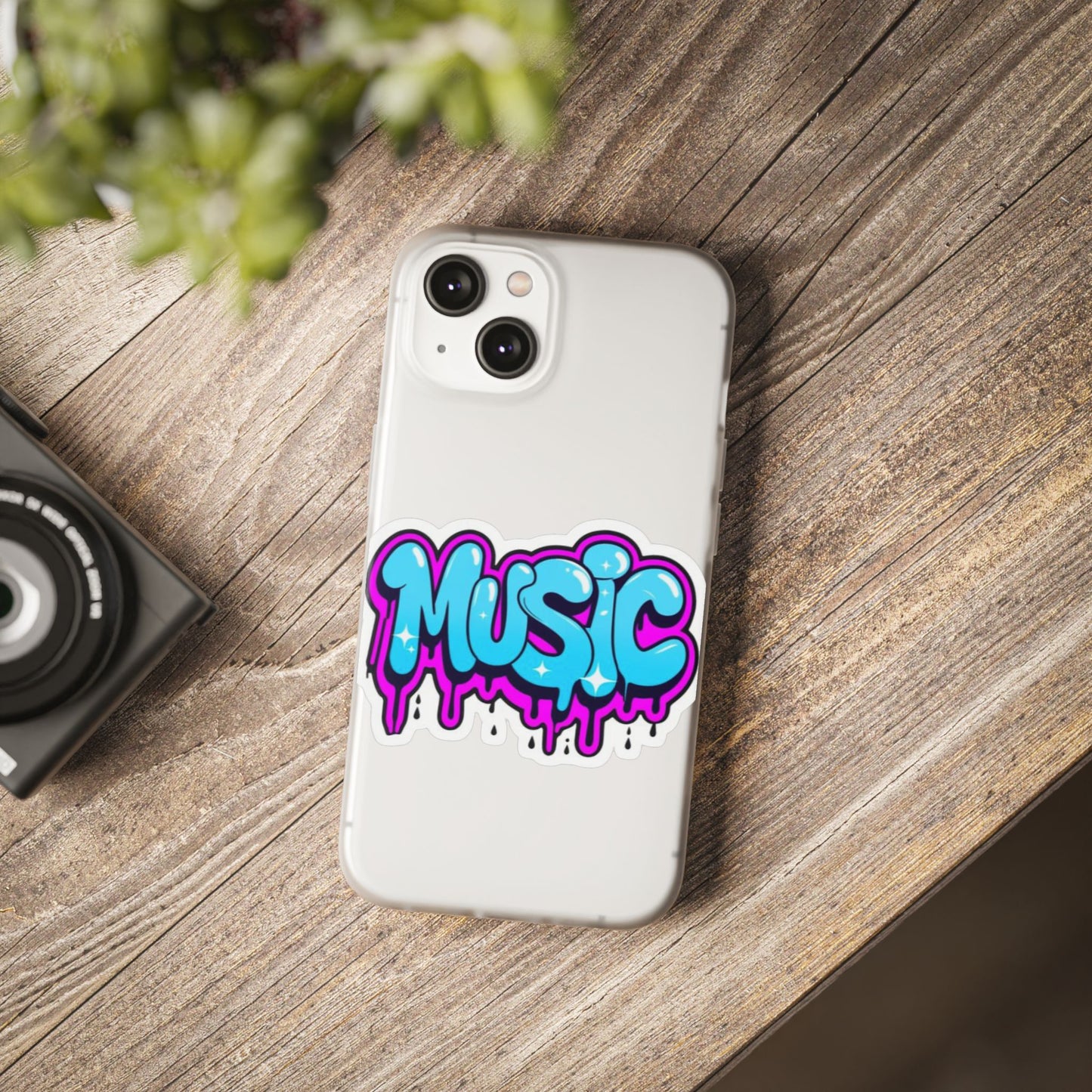 Music Graffiti Phone Case — Trendy Flexible Protective Cover