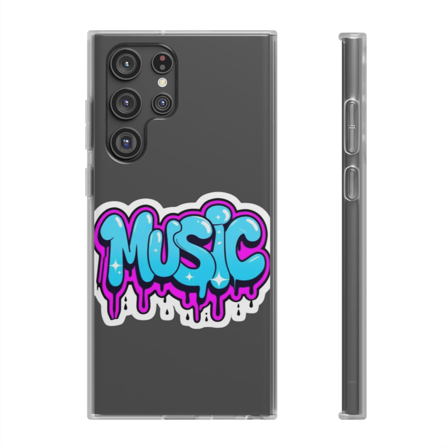 Music Graffiti Phone Case — Trendy Flexible Protective Cover