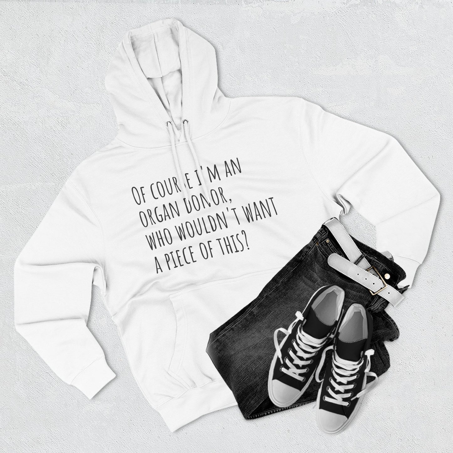 Organ Donor Fleece Hoodie - Funny Gift for Medical Professionals, Casual Wear, Unique Sweatshirt for Fundraisers, Healthcare Apparel