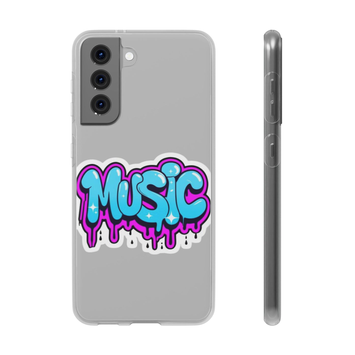 Music Graffiti Phone Case — Trendy Flexible Protective Cover