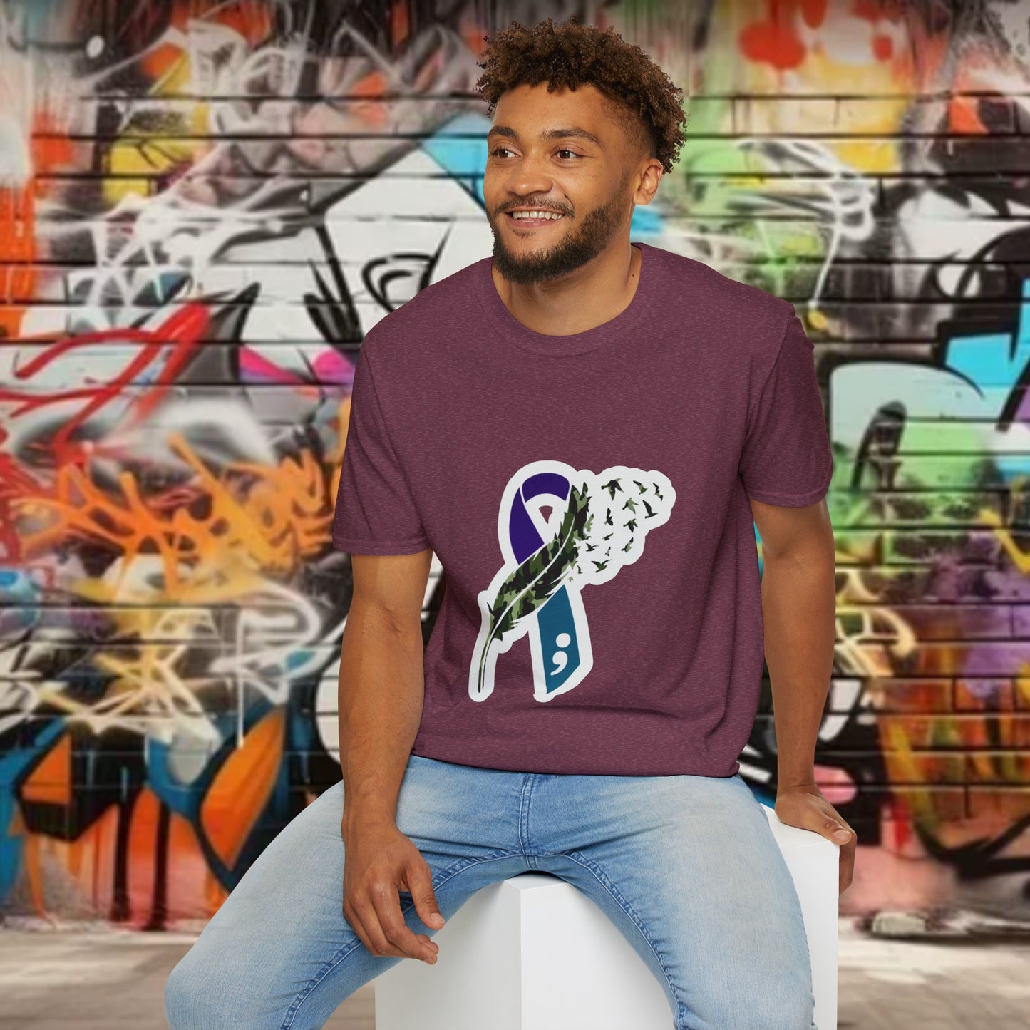 Suicide Awareness Unisex Softstyle T-Shirt (men’s)