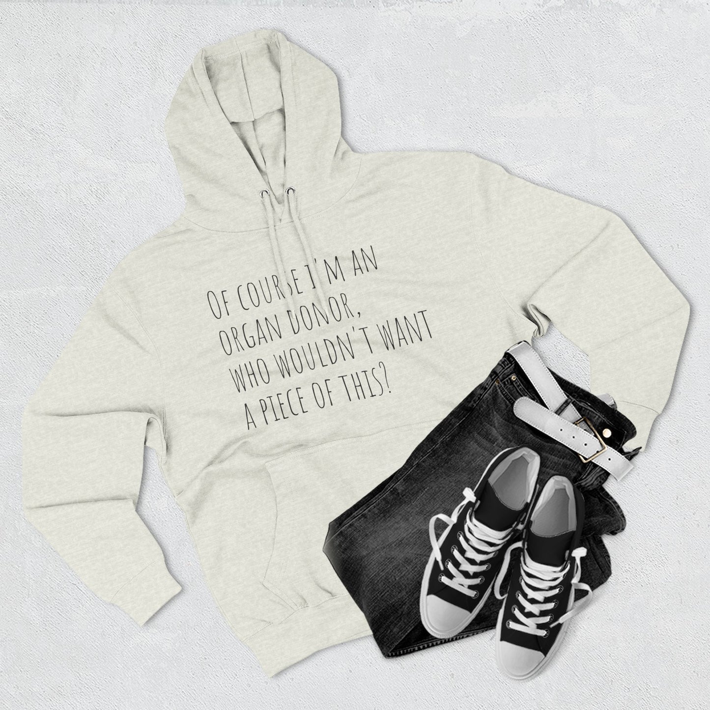 Organ Donor Fleece Hoodie - Funny Gift for Medical Professionals, Casual Wear, Unique Sweatshirt for Fundraisers, Healthcare Apparel