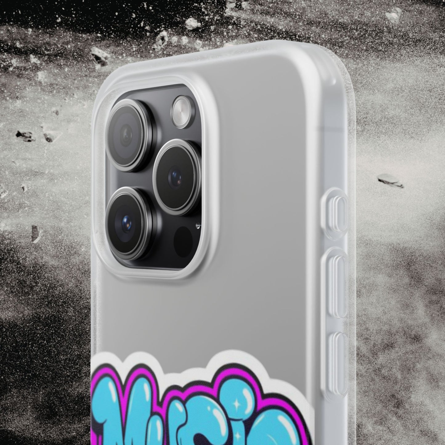 Music Graffiti Phone Case — Trendy Flexible Protective Cover