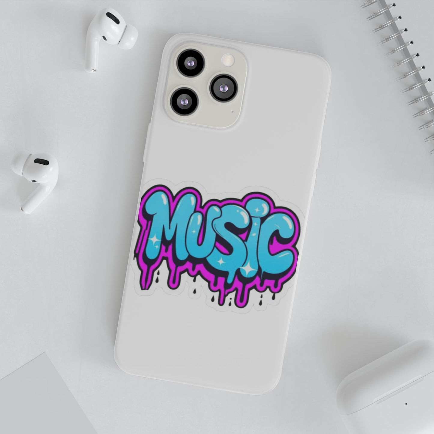 Music Graffiti Phone Case — Trendy Flexible Protective Cover