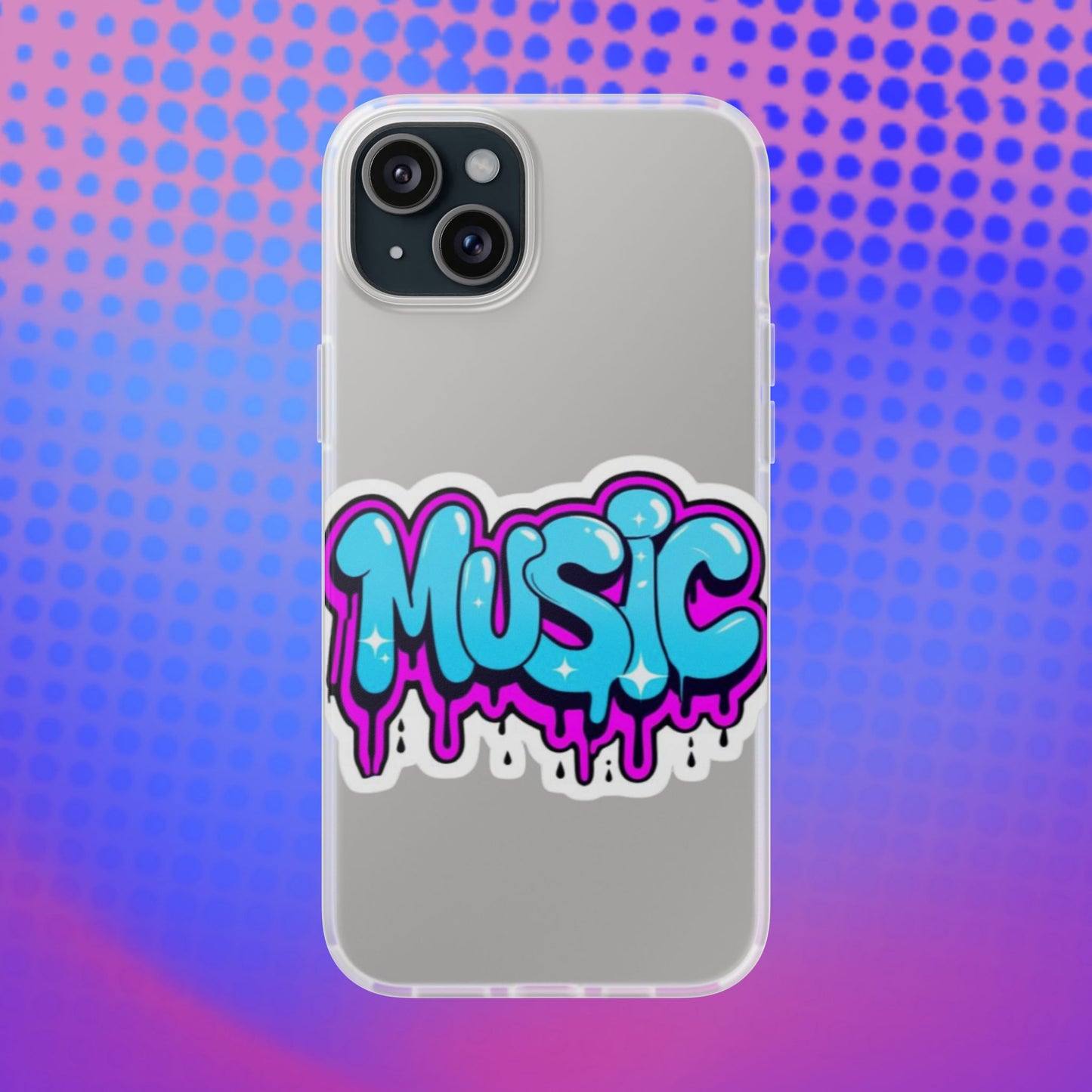 Music Graffiti Phone Case — Trendy Flexible Protective Cover