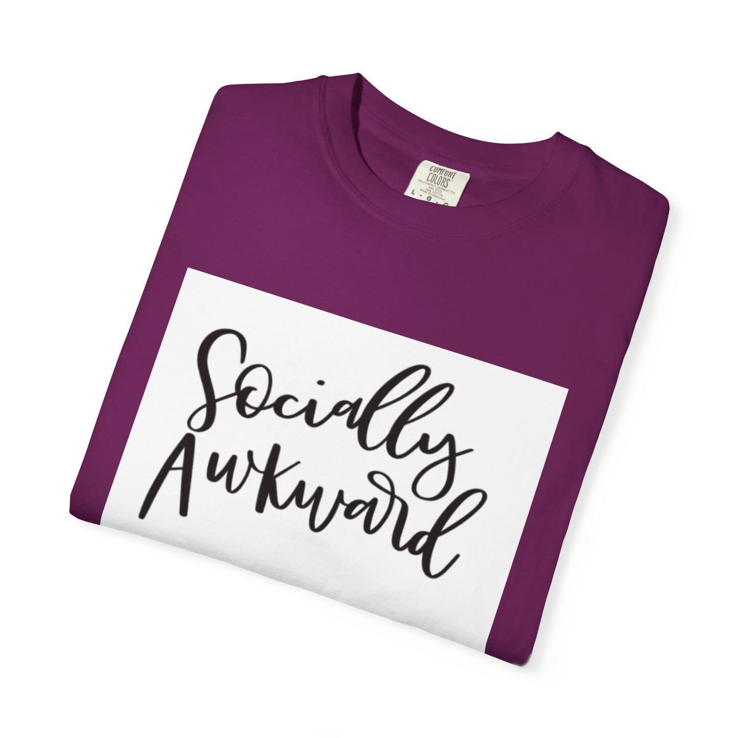 Socially Awkward Unisex Tee, Casual Wear, Gift for Introverts, Funny Shirt, Trendy Fashion