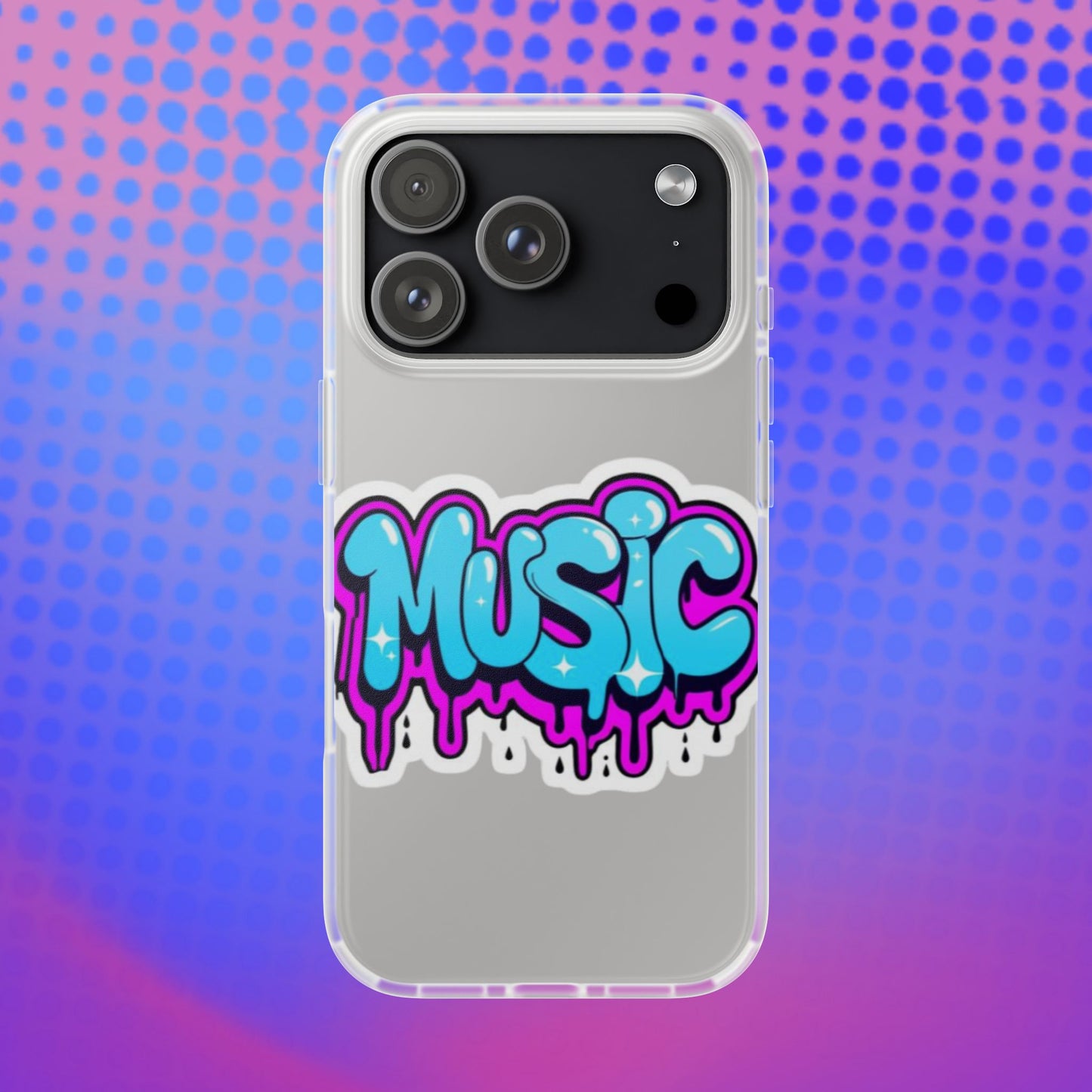 Music Graffiti Phone Case — Trendy Flexible Protective Cover