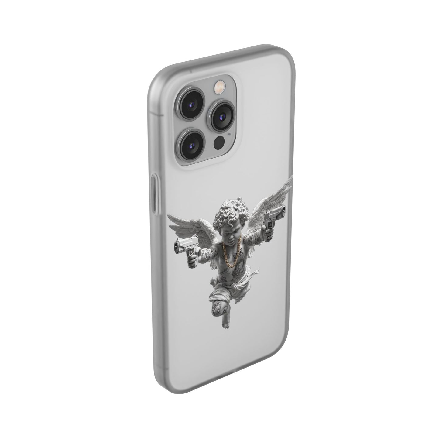 Cherub with Guns Phone Case — Edgy Angel iPhone Case