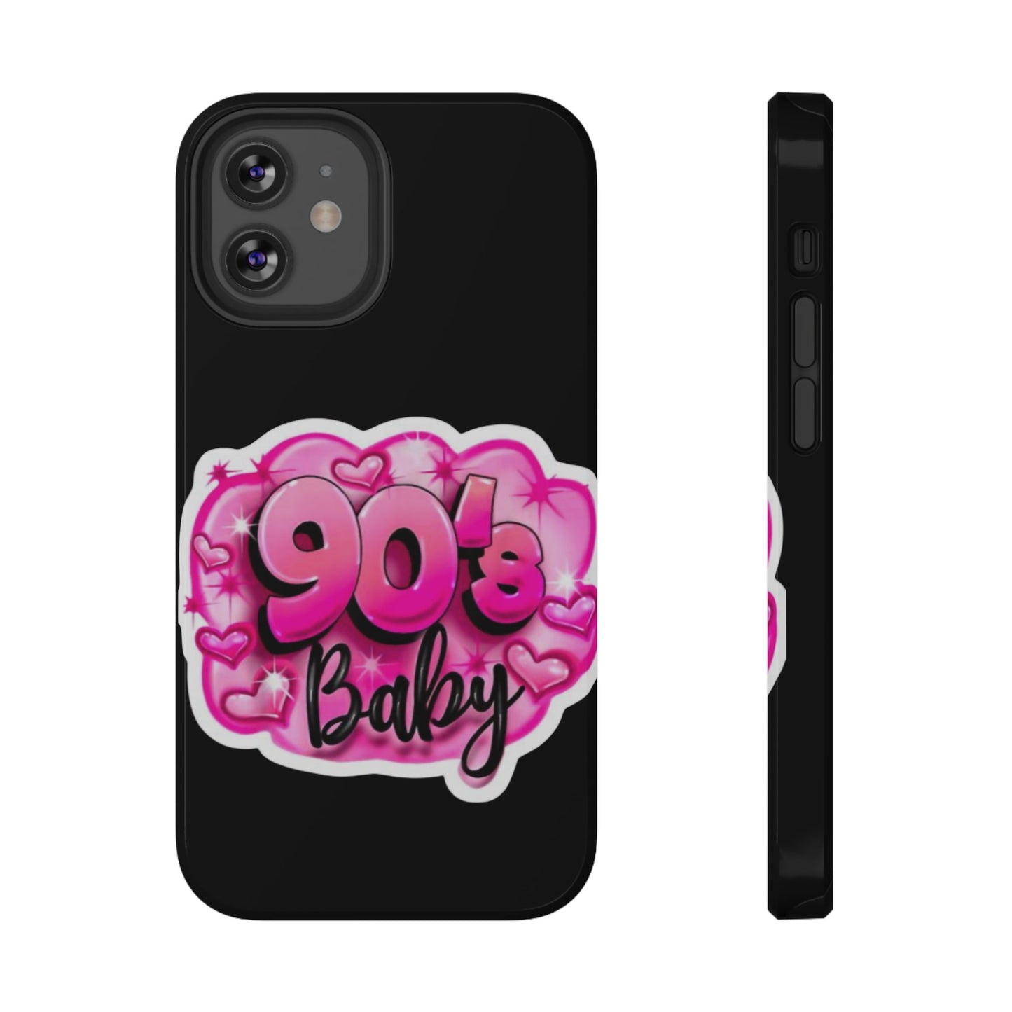 Impact-Resistant Case — "90's Baby" Pink Retro Graphic
