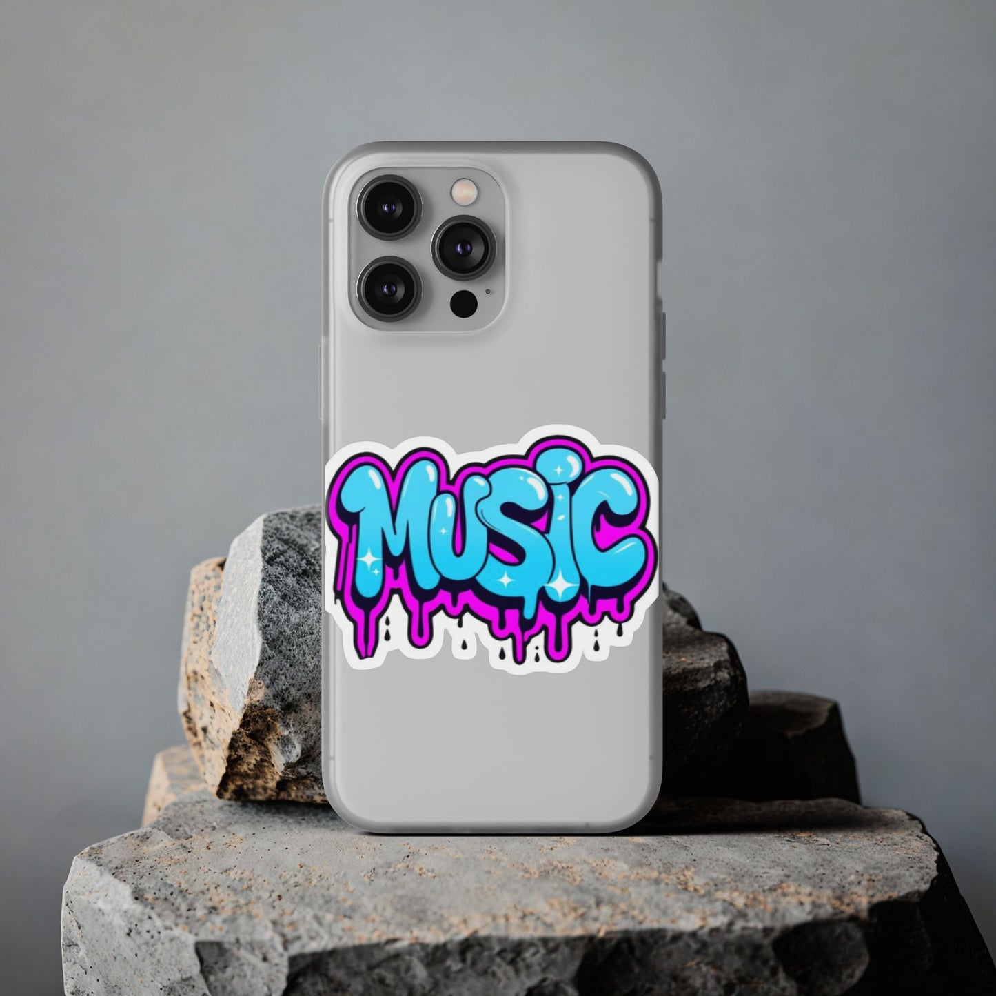 Music Graffiti Phone Case — Trendy Flexible Protective Cover