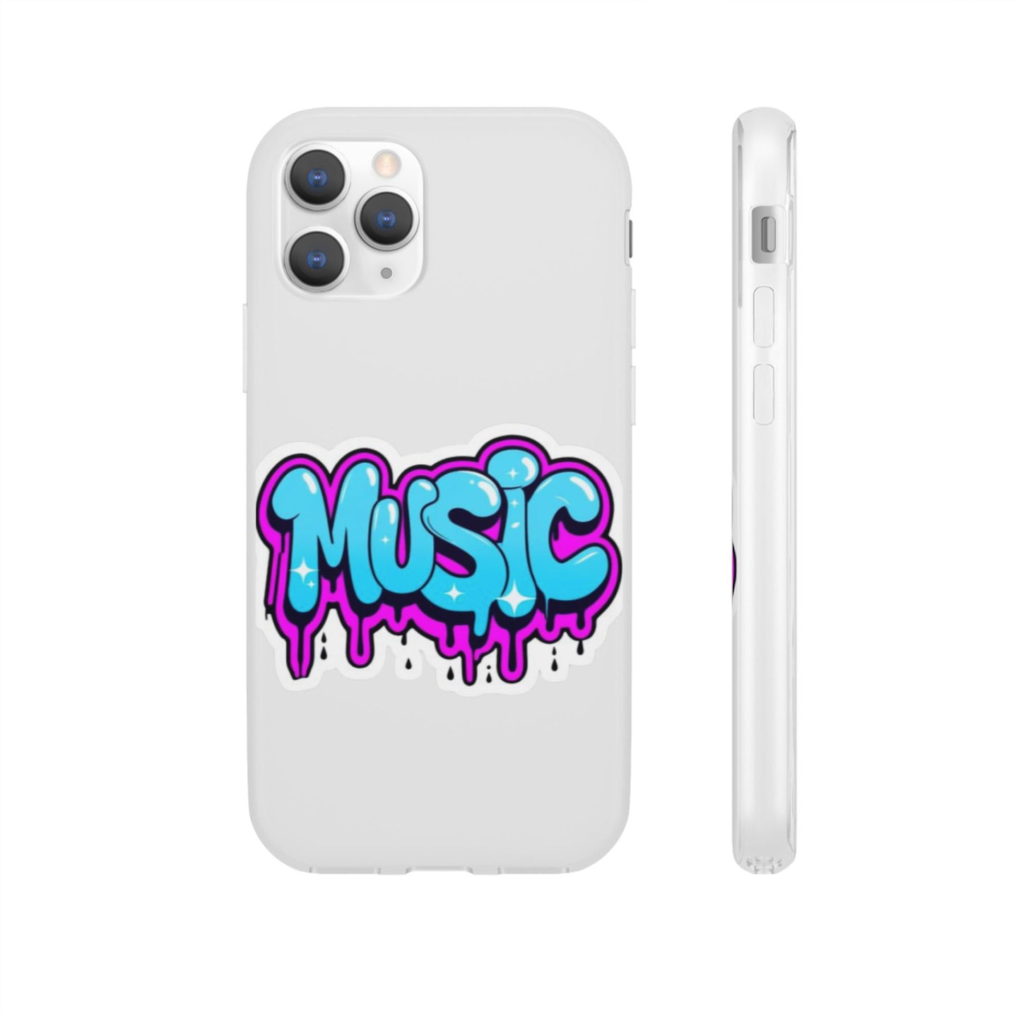Music Graffiti Phone Case — Trendy Flexible Protective Cover