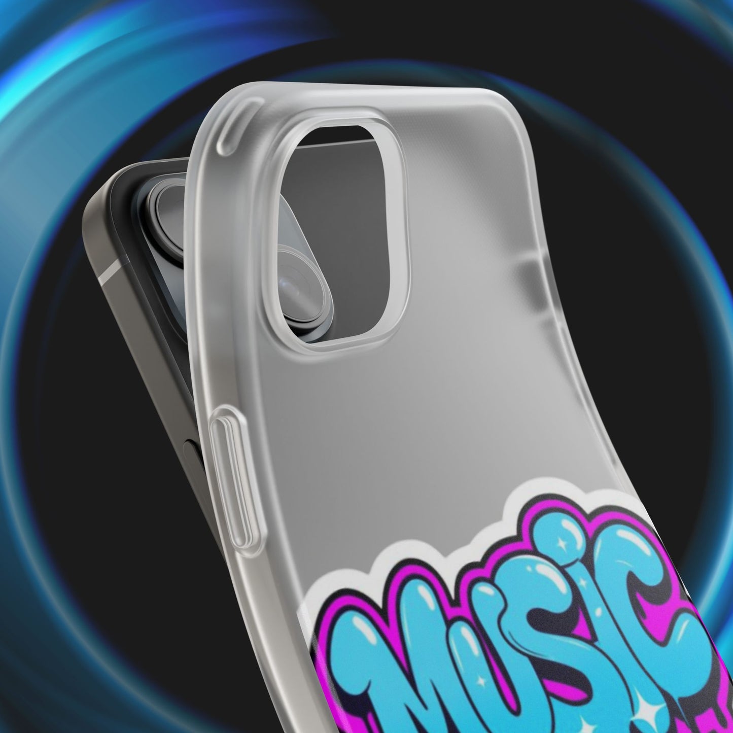 Music Graffiti Phone Case — Trendy Flexible Protective Cover