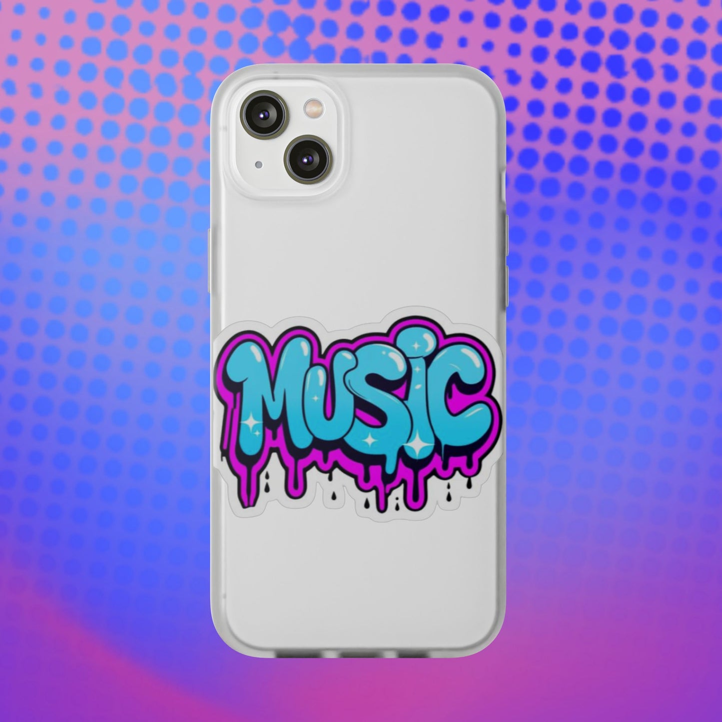 Music Graffiti Phone Case — Trendy Flexible Protective Cover