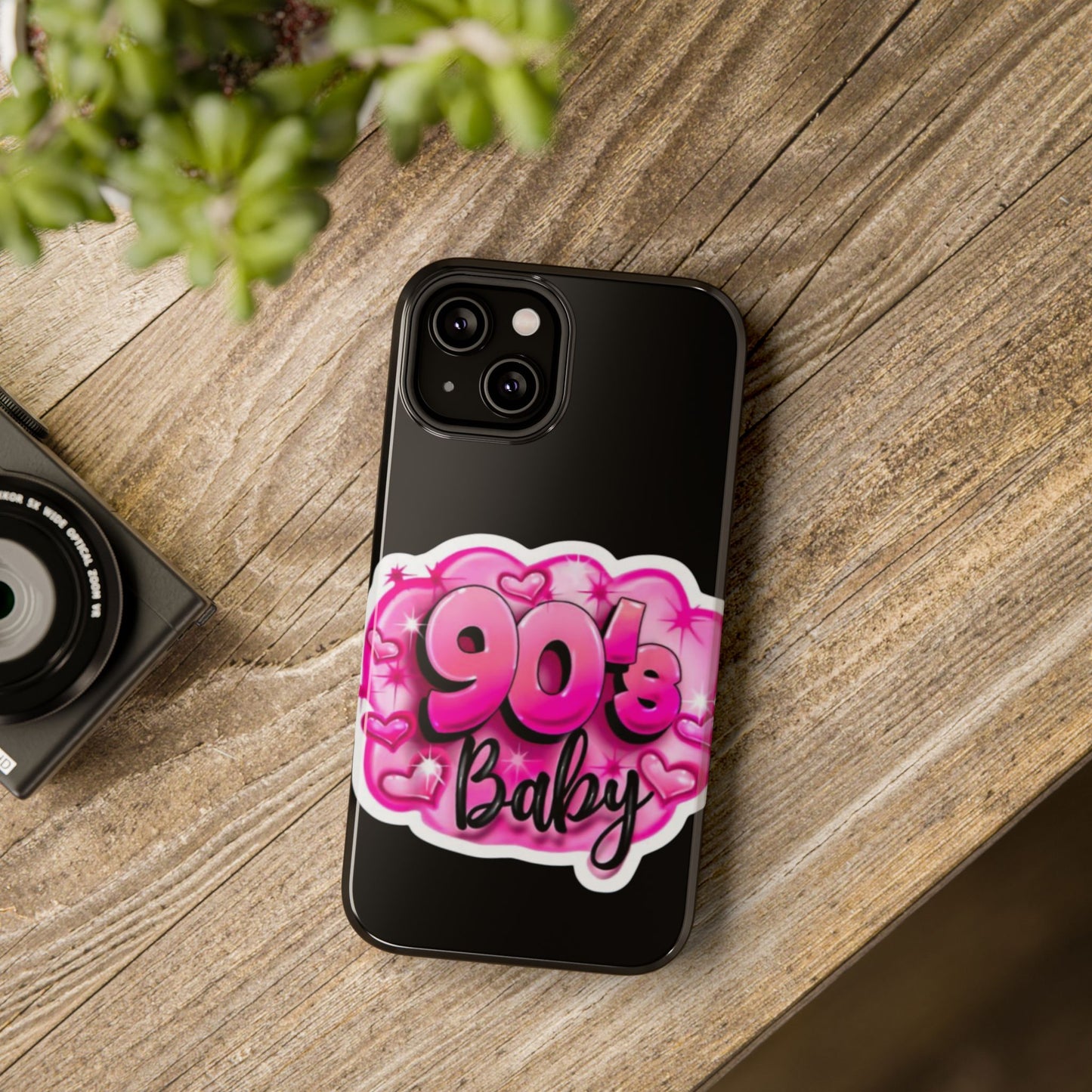 Impact-Resistant Case — "90's Baby" Pink Retro Graphic