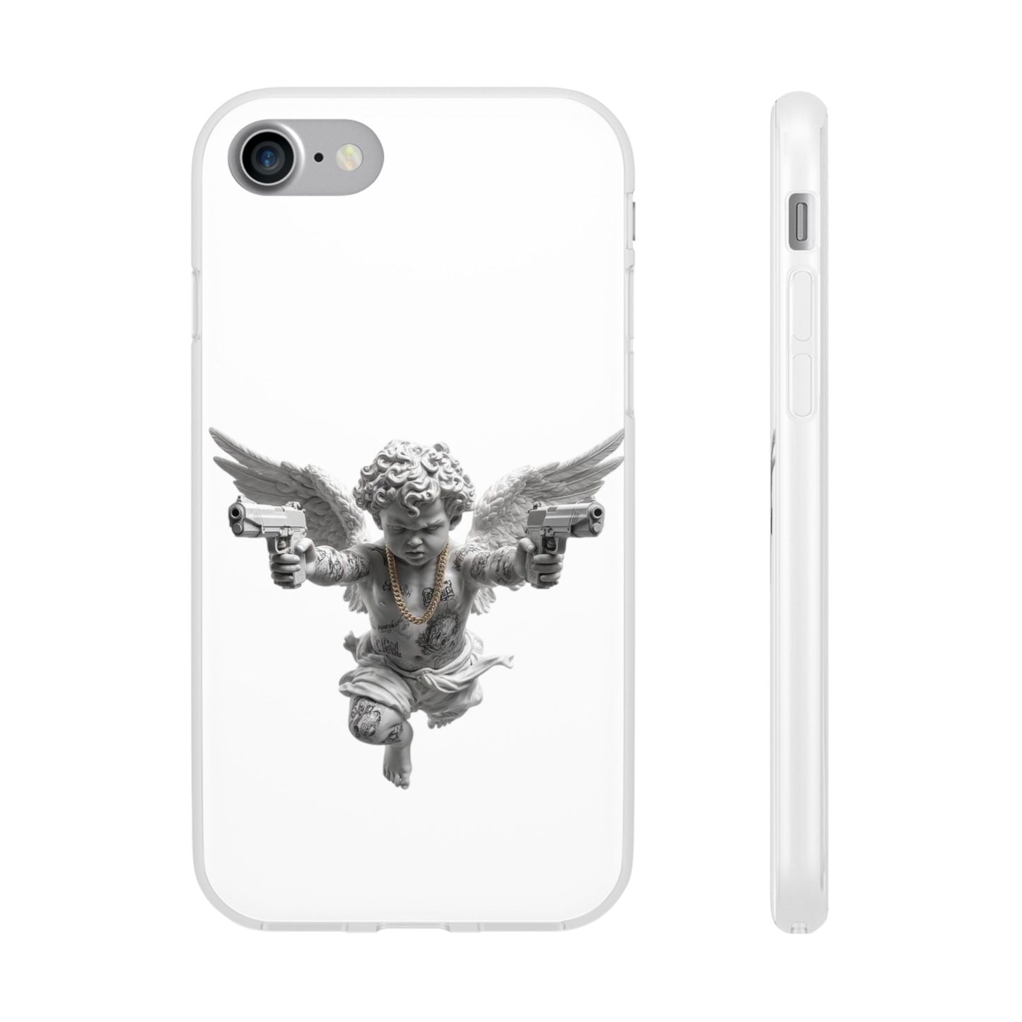 Cherub with Guns Phone Case — Edgy Angel iPhone Case
