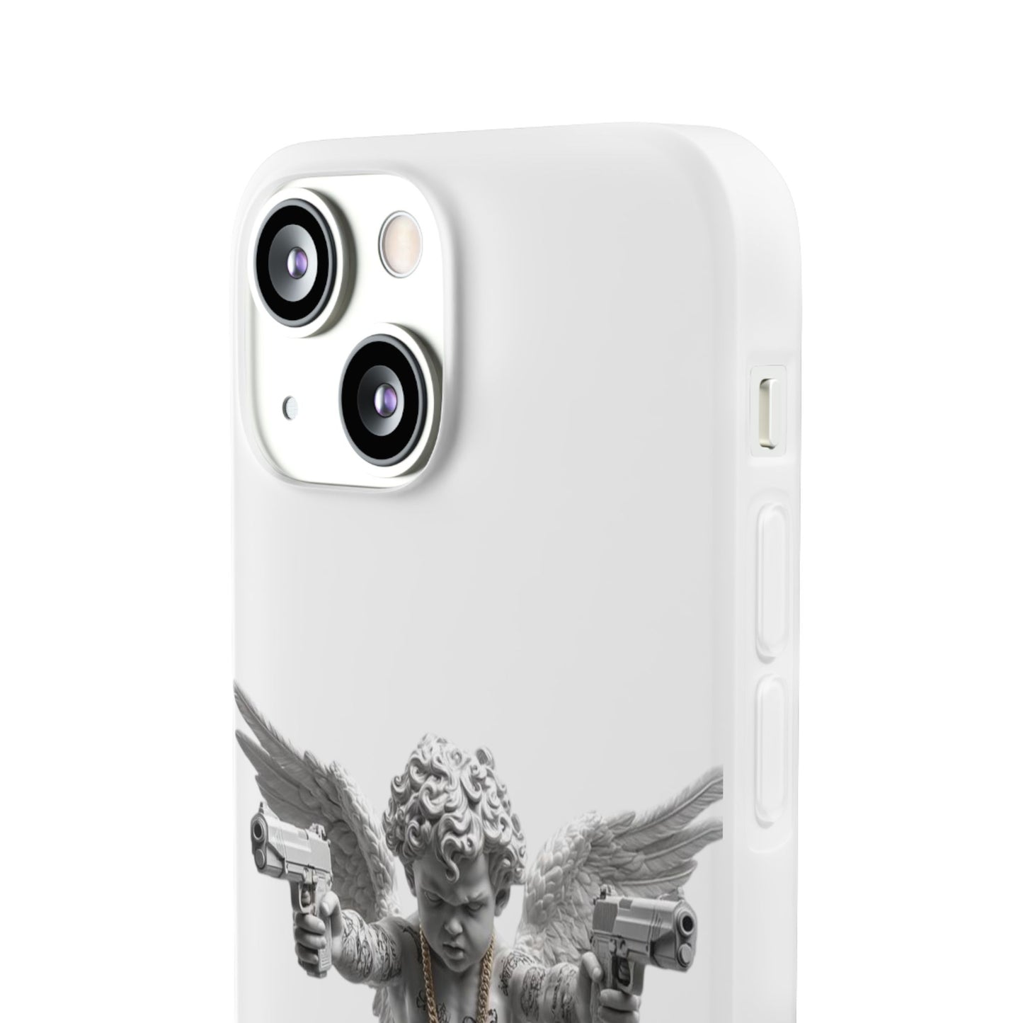 Cherub with Guns Phone Case — Edgy Angel iPhone Case