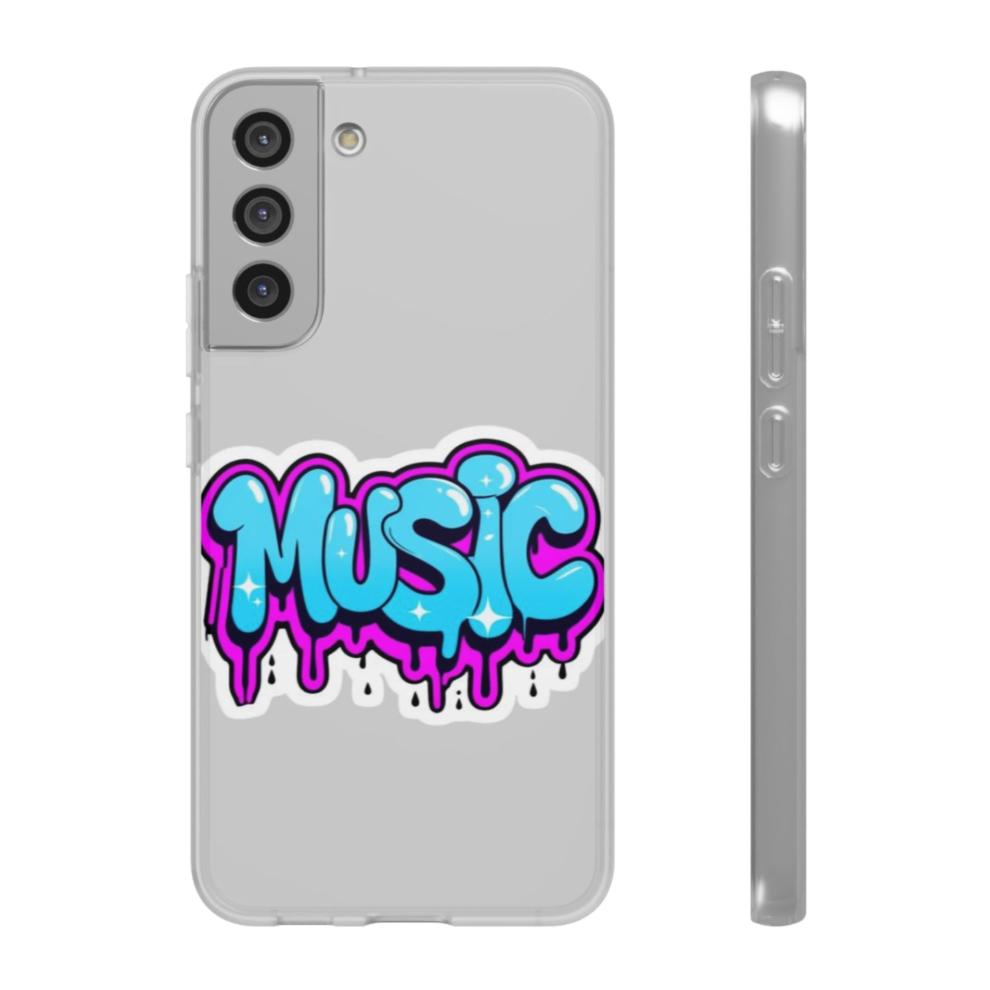 Music Graffiti Phone Case — Trendy Flexible Protective Cover
