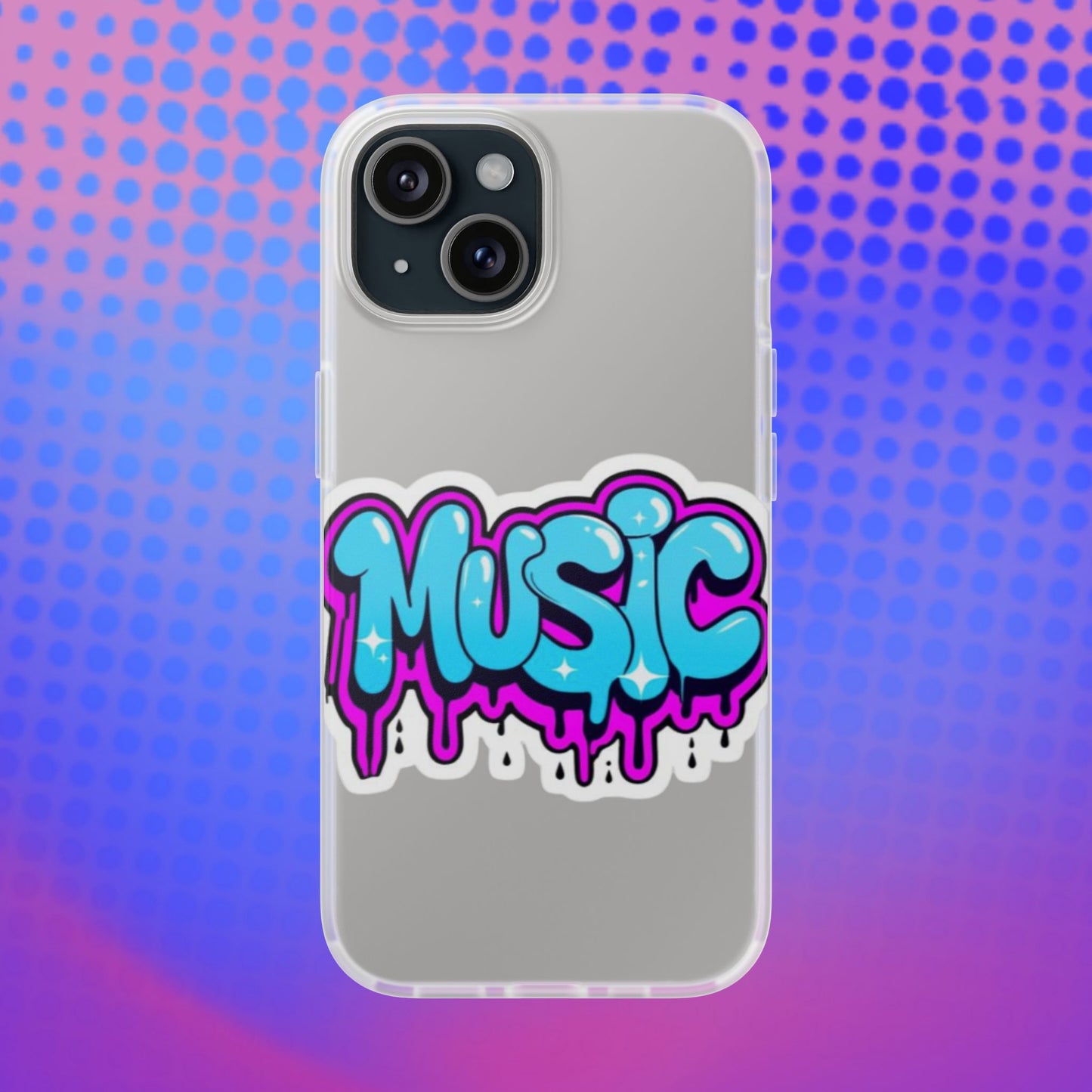 Music Graffiti Phone Case — Trendy Flexible Protective Cover
