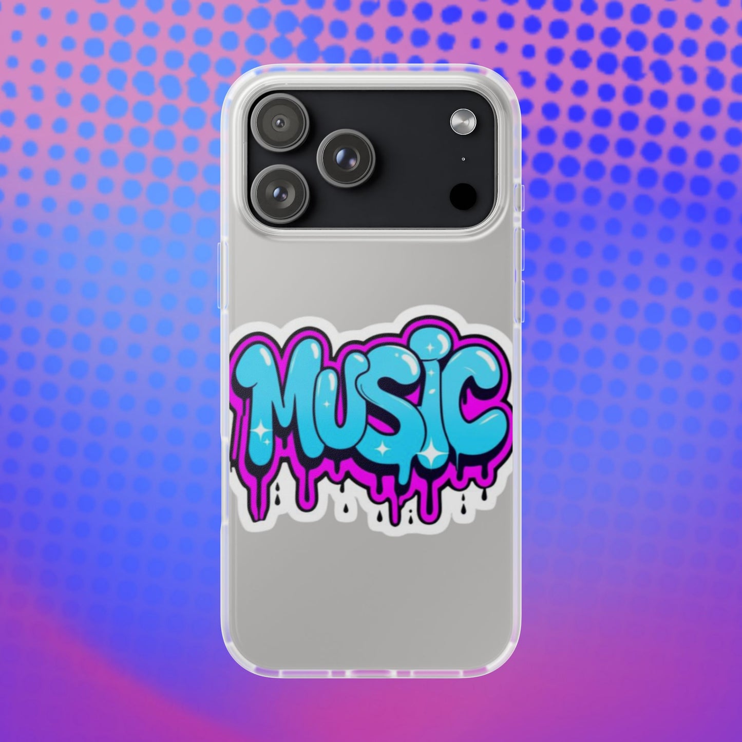 Music Graffiti Phone Case — Trendy Flexible Protective Cover