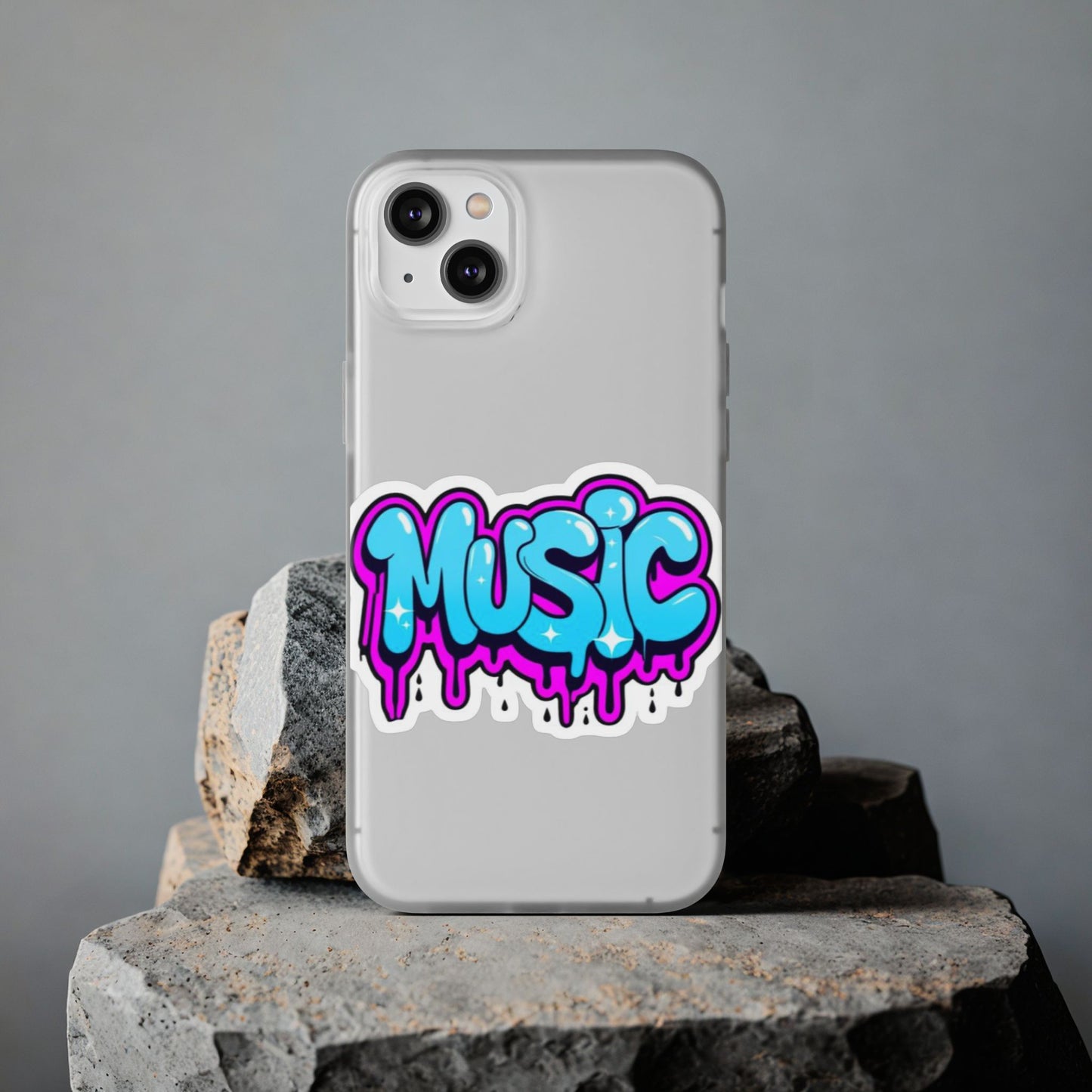 Music Graffiti Phone Case — Trendy Flexible Protective Cover