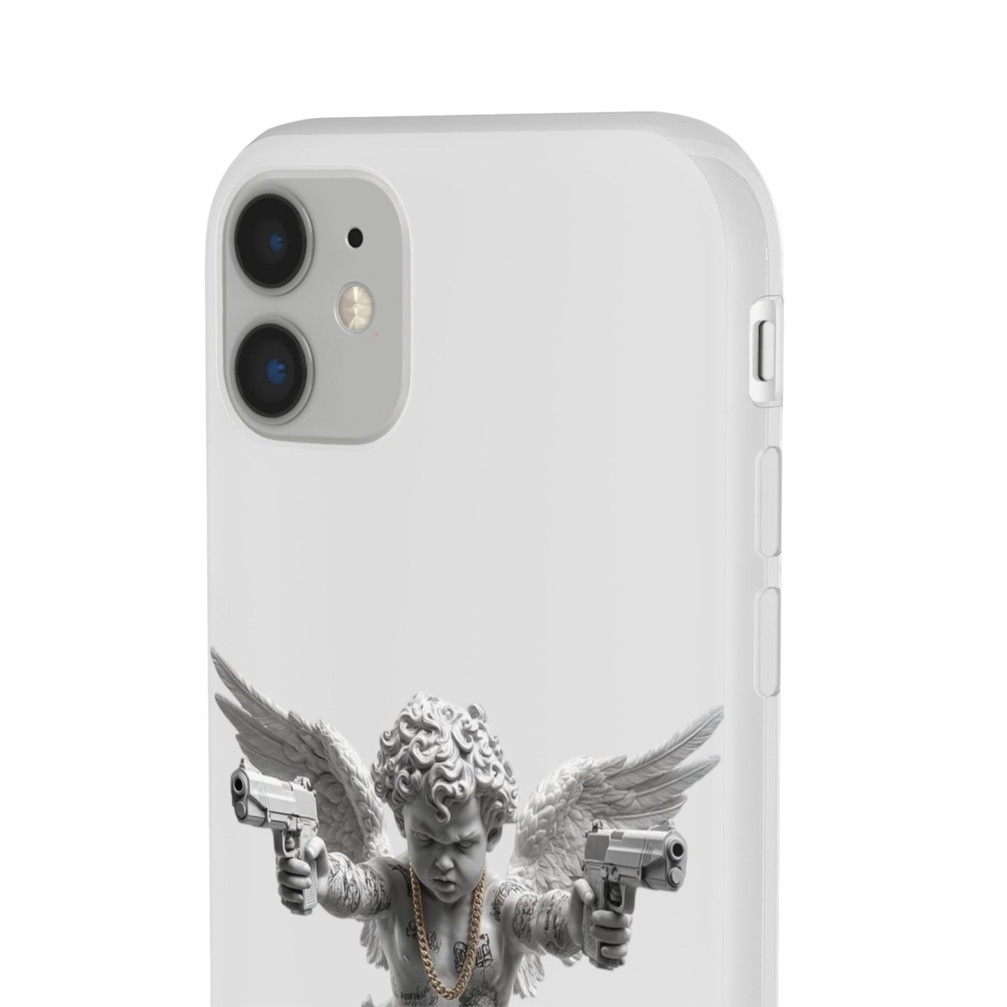 Cherub with Guns Phone Case — Edgy Angel iPhone Case
