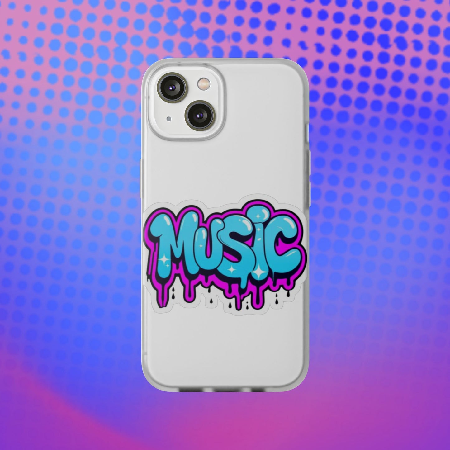 Music Graffiti Phone Case — Trendy Flexible Protective Cover