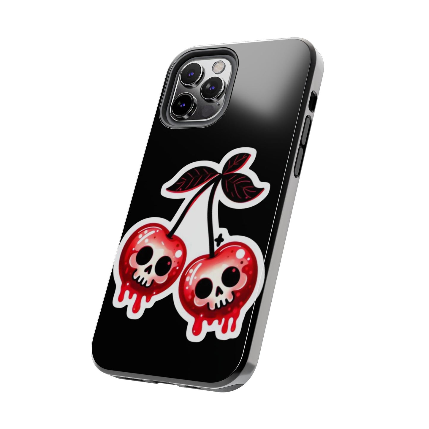 Tough Phone Case — Dripping Skull Cherries Graphic
