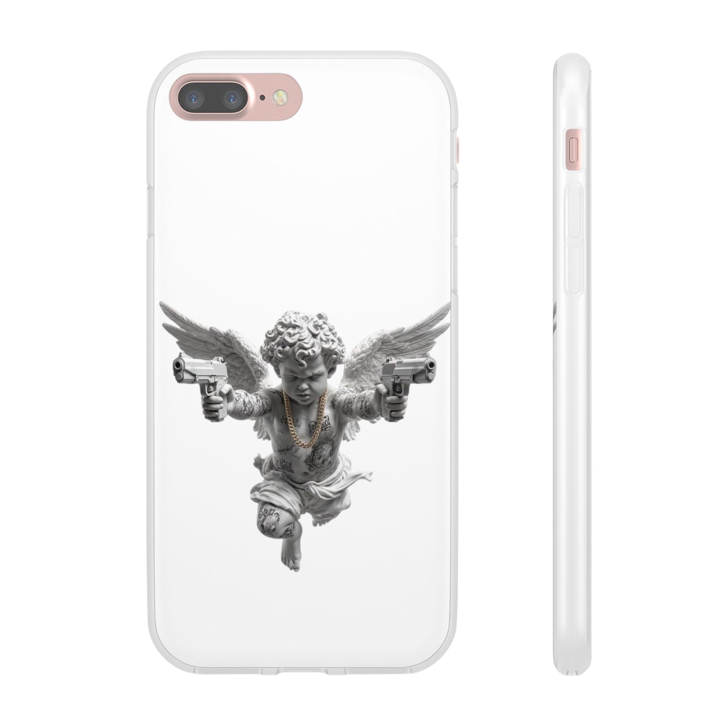 Cherub with Guns Phone Case — Edgy Angel iPhone Case