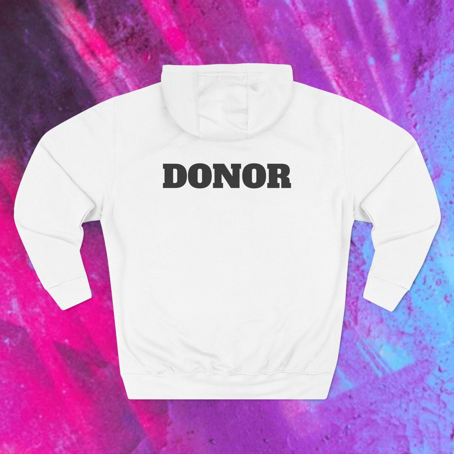 Organ Donor Fleece Hoodie - Funny Gift for Medical Professionals, Casual Wear, Unique Sweatshirt for Fundraisers, Healthcare Apparel