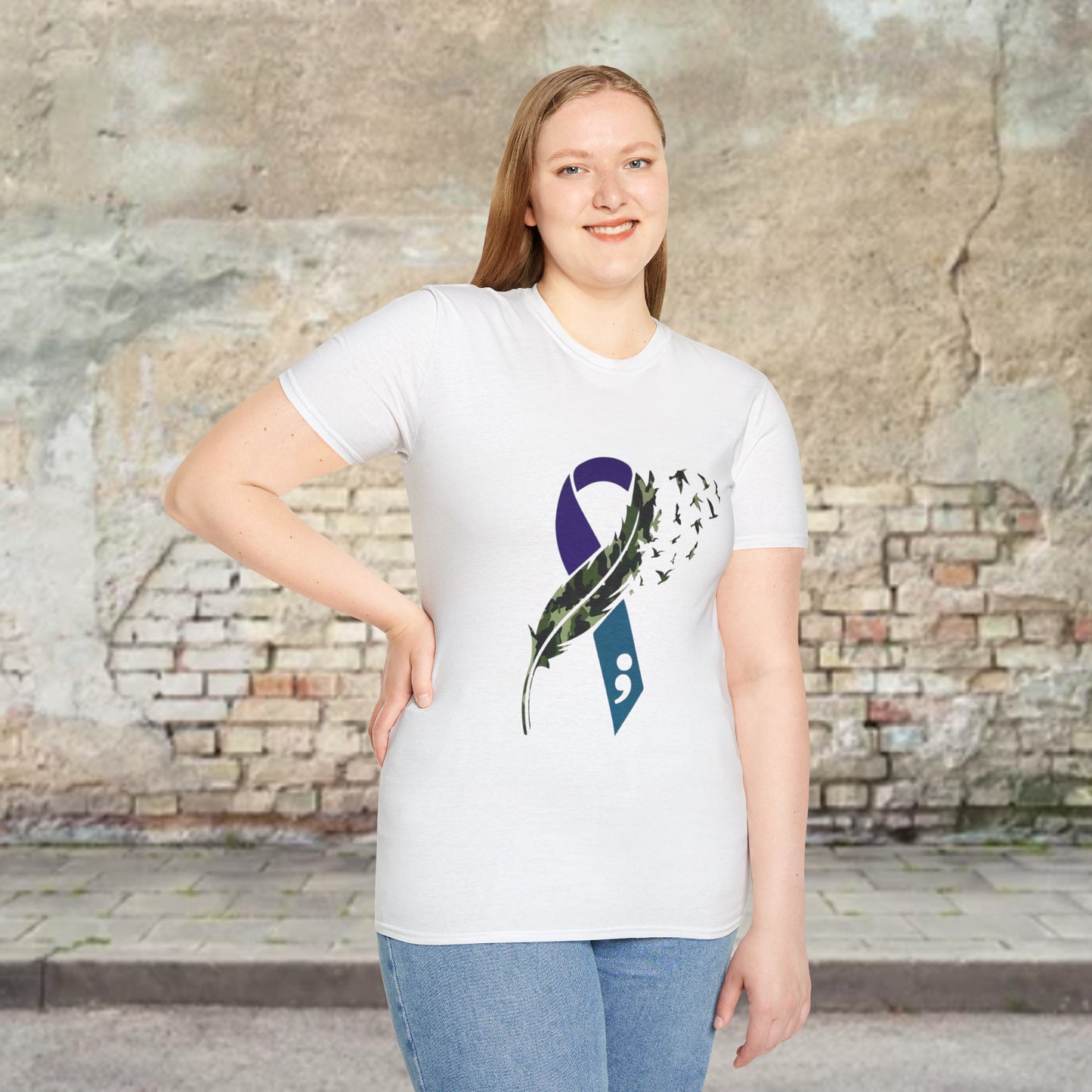 Suicide Awareness Unisex Softstyle T-Shirt (women)