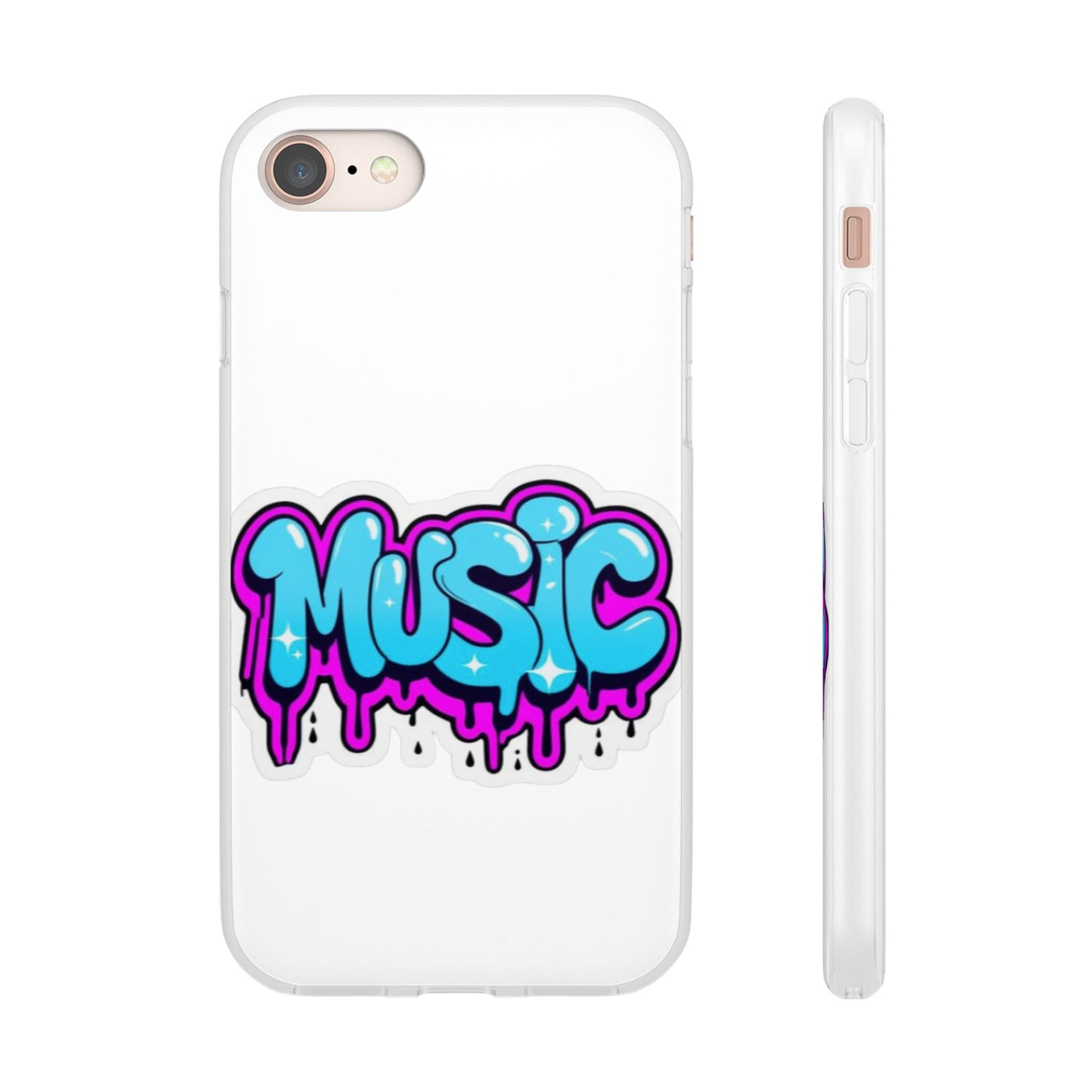 Music Graffiti Phone Case — Trendy Flexible Protective Cover