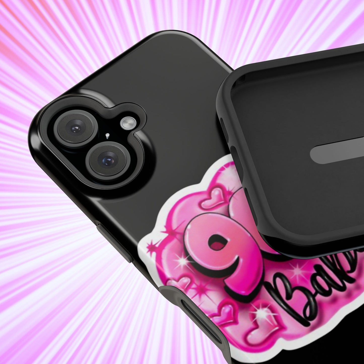 Impact-Resistant Case — "90's Baby" Pink Retro Graphic