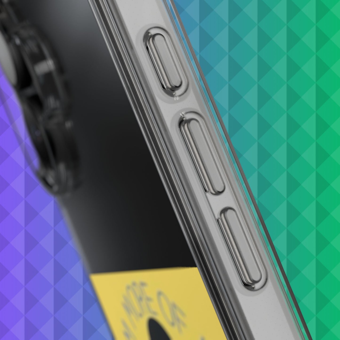 Clear Phone Case — "I'm More of an Indoor Kid" Cartoon Design