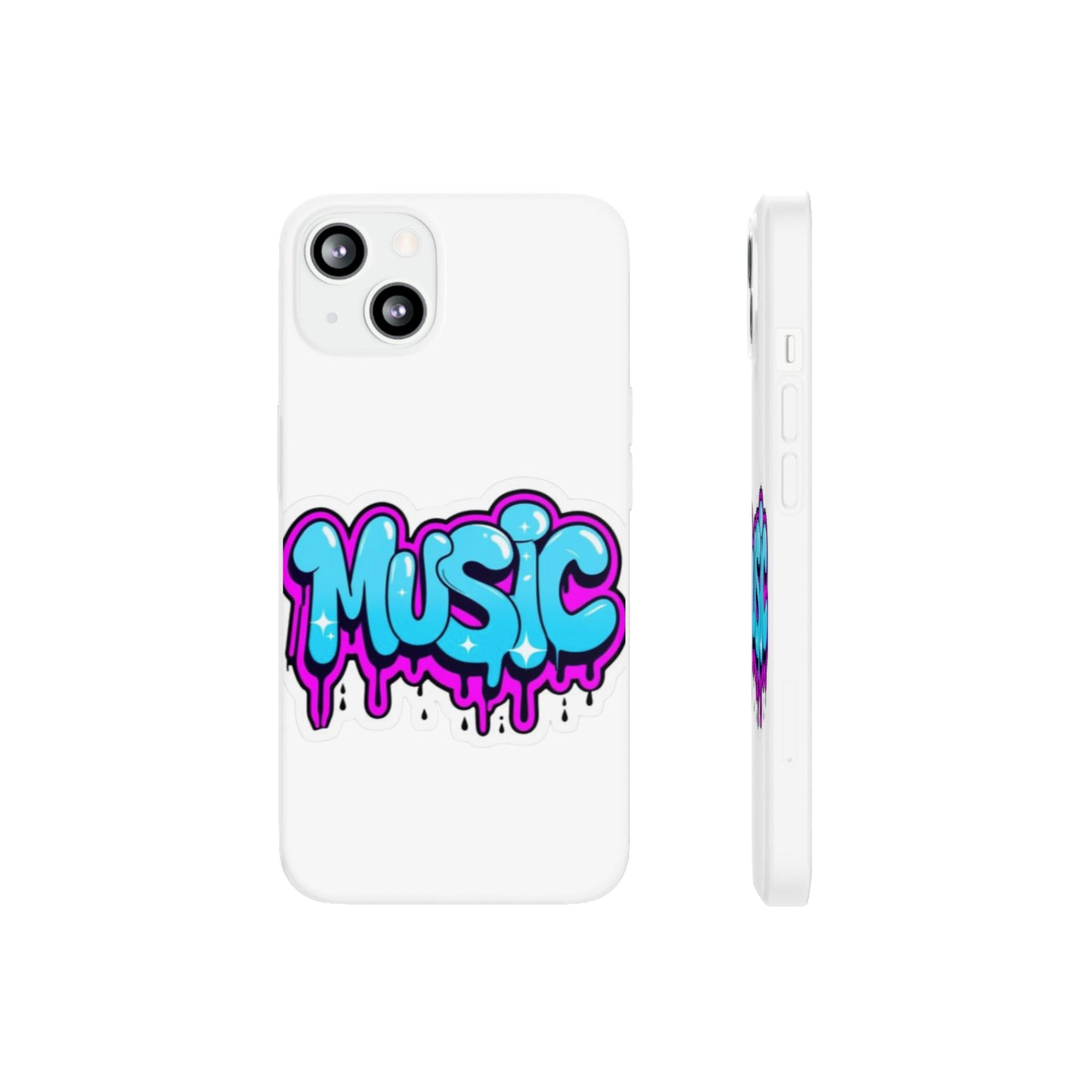 Music Graffiti Phone Case — Trendy Flexible Protective Cover