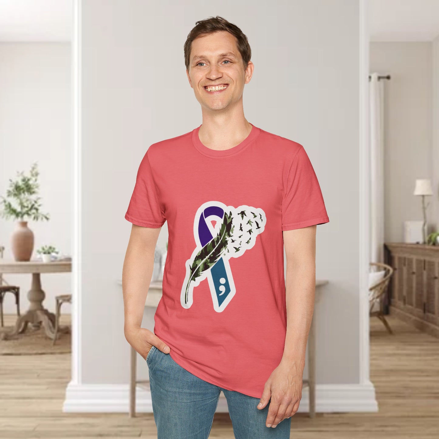 Suicide Awareness Unisex Softstyle T-Shirt (men’s)