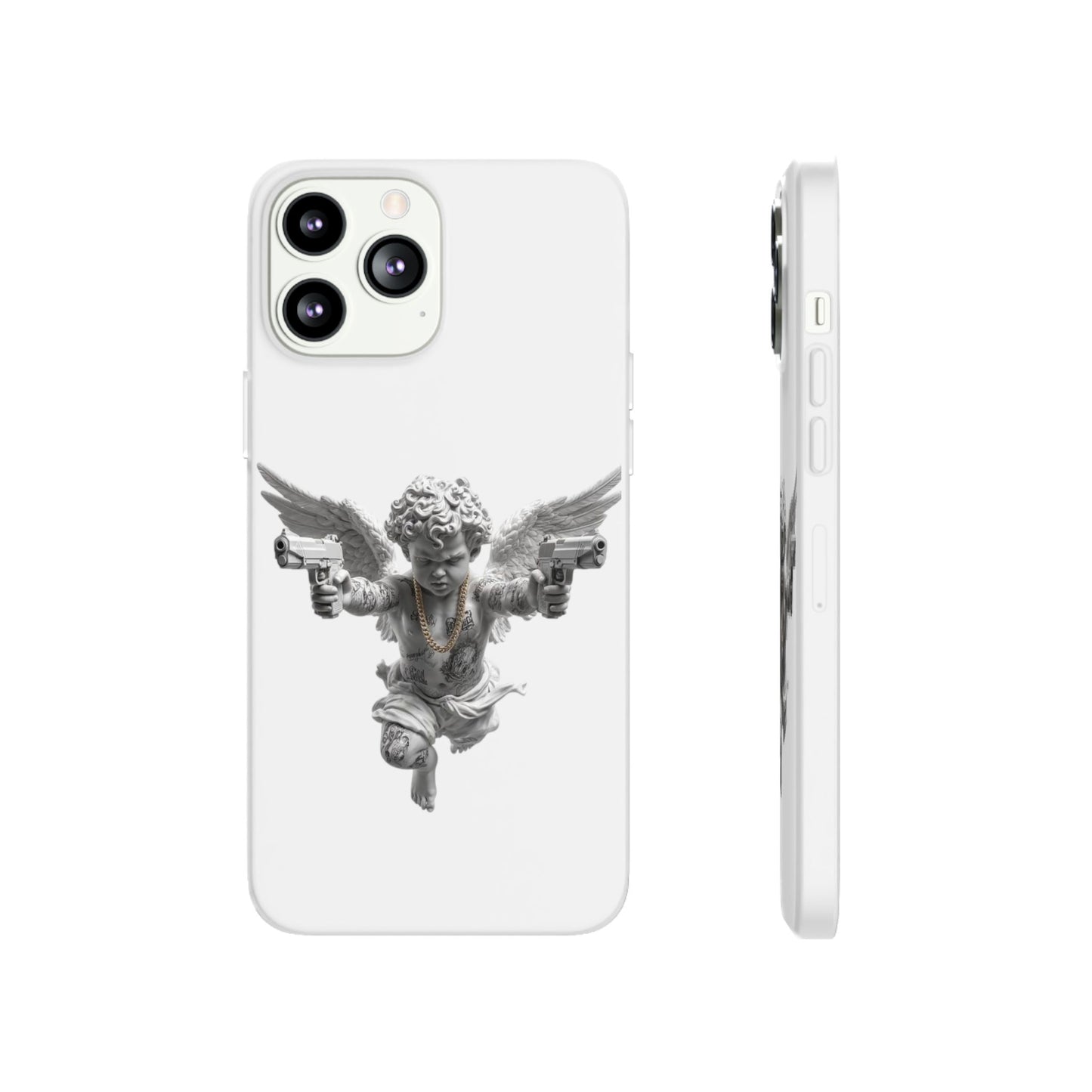 Cherub with Guns Phone Case — Edgy Angel iPhone Case
