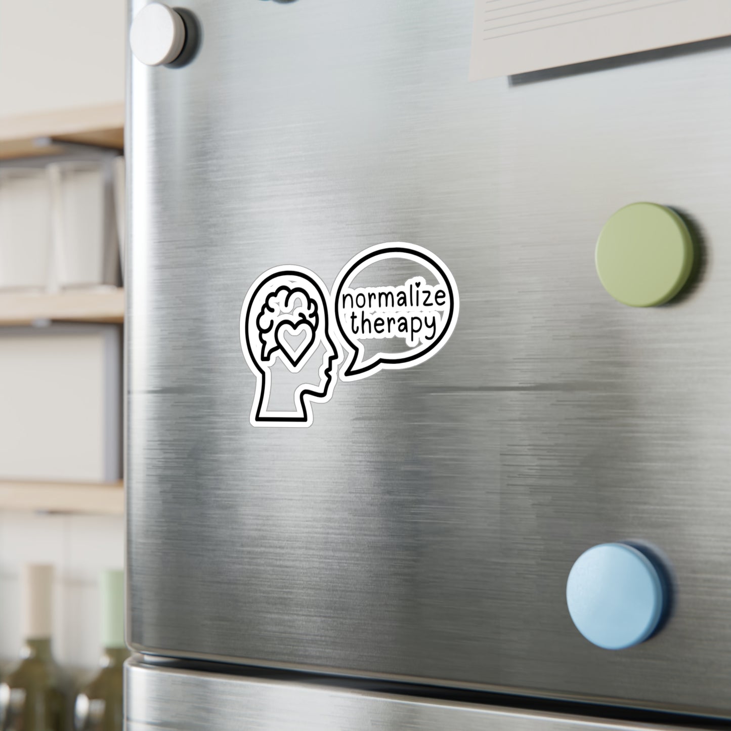 Normalize Therapy Vinyl Decal Sticker — Mental Health Awareness Kiss-Cut