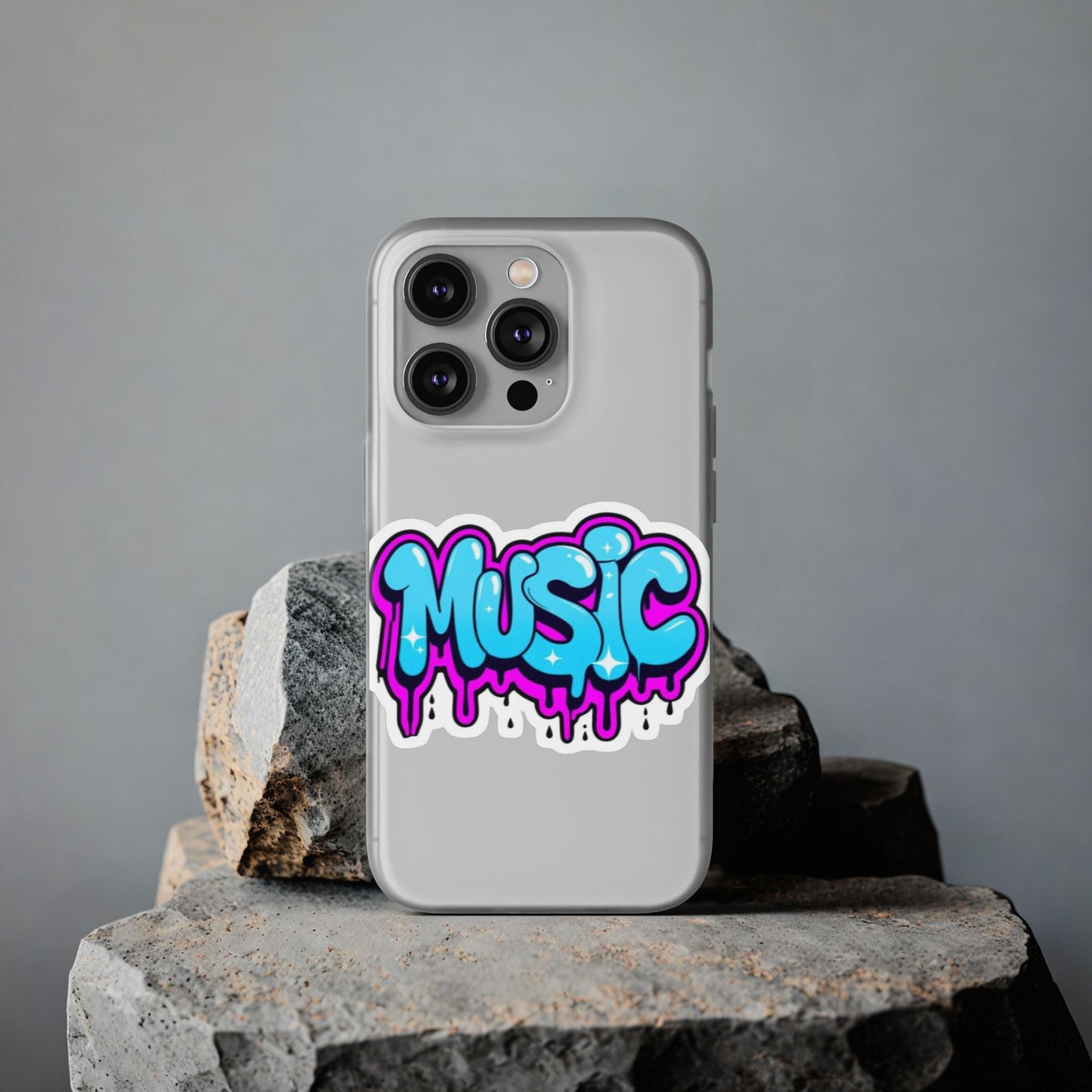 Music Graffiti Phone Case — Trendy Flexible Protective Cover