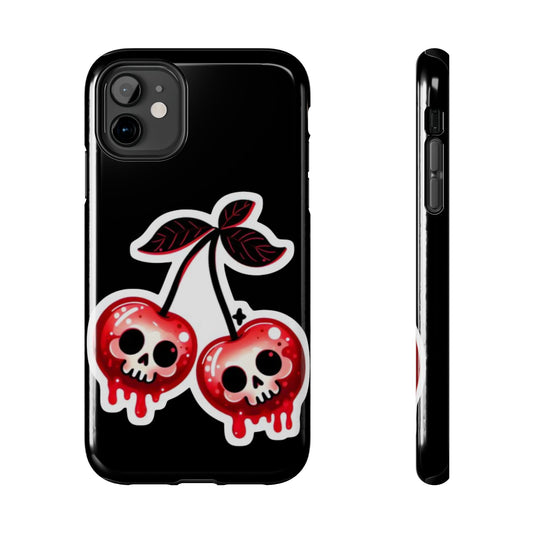 Tough Phone Case — Dripping Skull Cherries Graphic