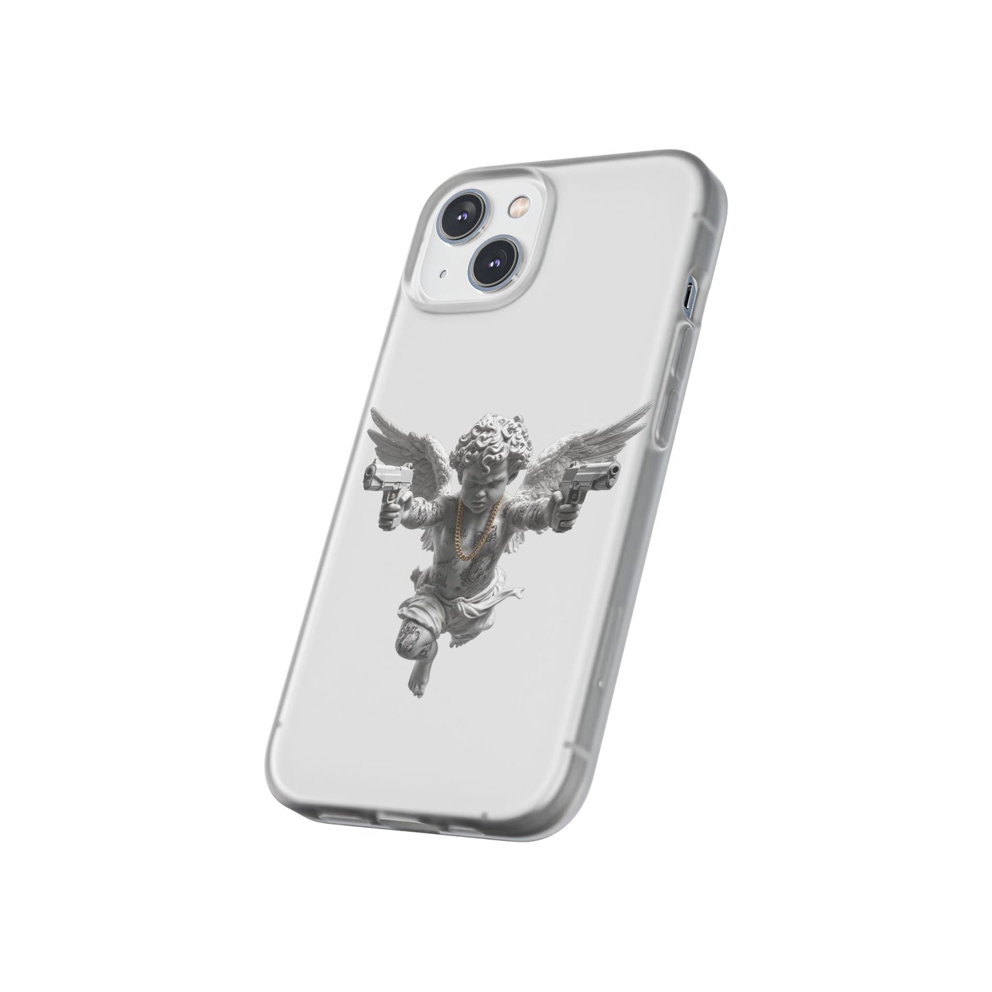 Cherub with Guns Phone Case — Edgy Angel iPhone Case