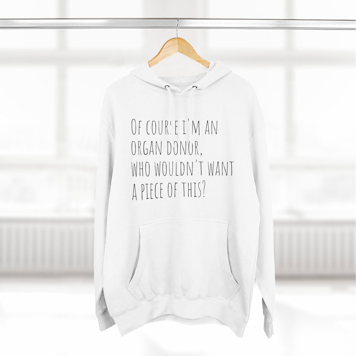 Organ Donor Fleece Hoodie - Funny Gift for Medical Professionals, Casual Wear, Unique Sweatshirt for Fundraisers, Healthcare Apparel