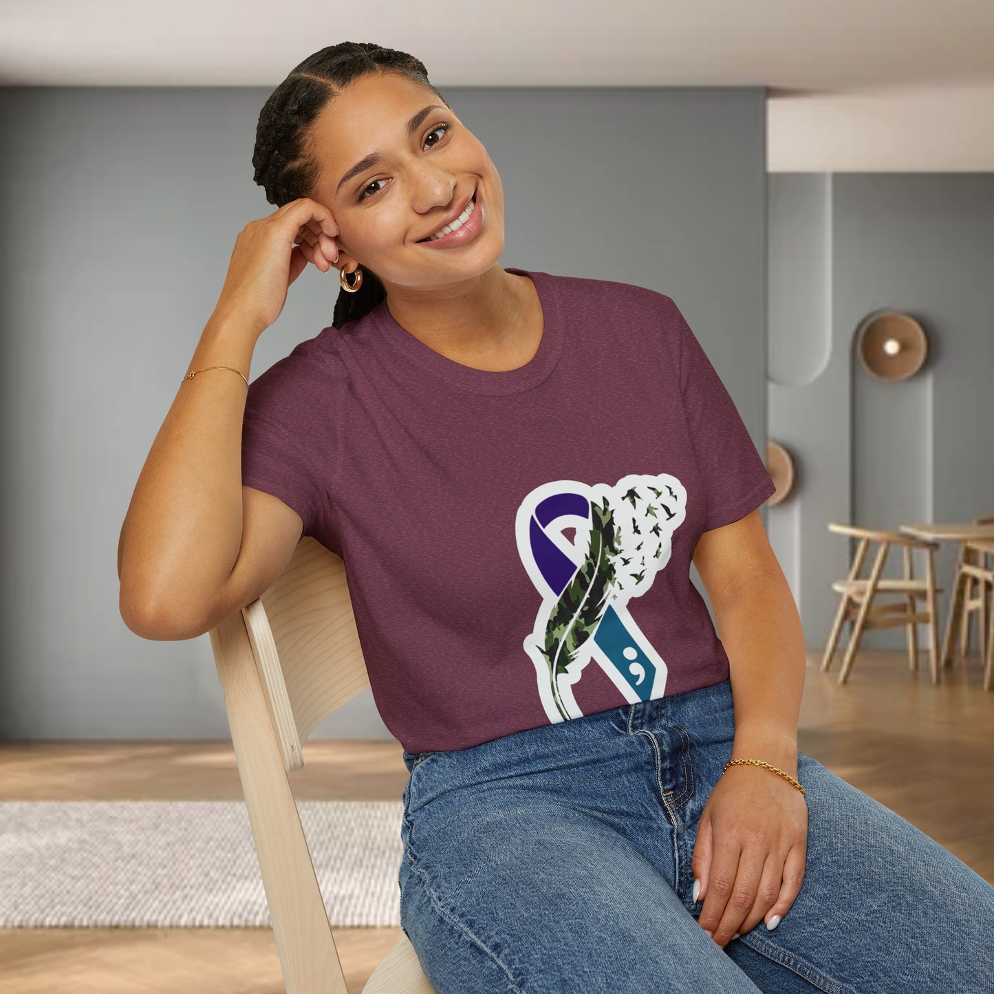 Suicide Awareness Unisex Softstyle T-Shirt (women)